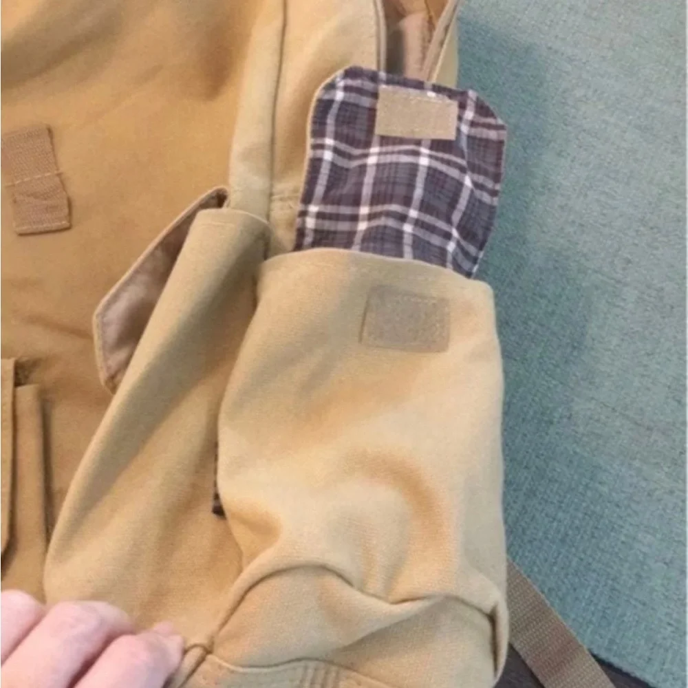 NWOT Heavy Vintage Style Canvas Backpack